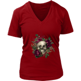 Floral Skull T-shirt, Skull Gift, Skull Shirt, Skull T-shirt, Floral Skull Gift