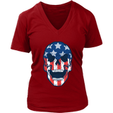 Skull Flag T-shirt, Skull Flag Gift, American Flag Skull, American Flag Gift, Skull T-shirt