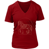 Vitruvian Horse T-shirt, Da Vinci Horse Shirt