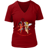 Cherubs T-shirt, Devil/Angel T-shirt, Funny Cherub Gift, Smoking Cherubs T-shirt, Funny Cherub Angel T-shirt