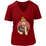 Riot Girl Shirt, Rebellious T-shirt, Girl Giving the Finger T-shirt, Rebel Girl Gift, F-you Shirt