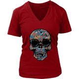 Paisley Skull T-shirt, Flowering Skull Shirt