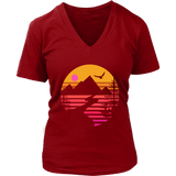 Camping T-shirt, Gift for Camper, Eagle over Mountain T-shirt, Outdoor Gift, Outdoor T-shirt, Shirt for Camper