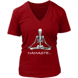 Funny Meditation T-shirt, Gift for Meditation, Namaste T-shirt, Meditation Skeleton Shirt, Funny Skeleton Shirt