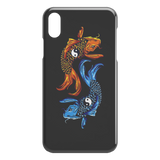 Yin-Yang Koi iPhone Case - Black