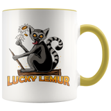 Lucky Lemur Coffee Mug, Funny Coffee Cup, Mug for Kids, Lemur Mug