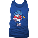 Funny Skull T-shirt, Punk Skull Shirt, Gift for Punk Rocker, Skull in Cap T-shirt