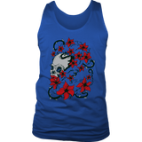 Trash Polka T-shirt, Skull Shirt Gift, Skull and Flowers Shirt, Skull T-shirt