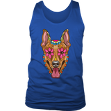 Candy Skull Dog, Gift for Dog Lover, Dog and Flowers Shirt, Colorful Dog T-shirt