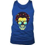 Skull T-shirt, Flowers and Sunglasses Skull Shirt, Hippie Skull T-shirt, Skull Shirt