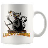 Lucky Lemur Coffee Mug, Funny Coffee Cup, Mug for Kids, Lemur Mug