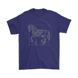 Vitruvian Horse T-shirt, Da Vinci Horse Shirt