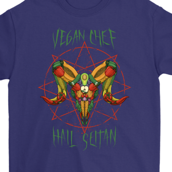 Funny Gift for Vegan, Vegetarian Chef T-shirt, Vegan Cook Shirt, Funny Present for Vegan Chef