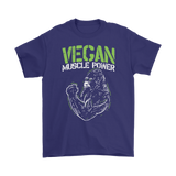 Gift for Vegan, Vegan T-shirt, Vegan Muscle Power Shirt, T-shirt for Vegan